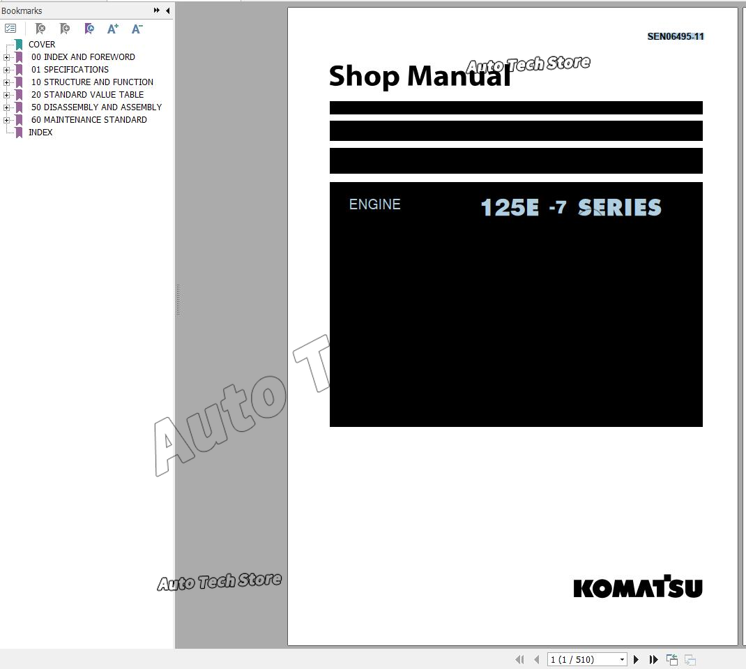 Tools In Workshop Pdf - Für Komatsu Dieselmotor Shop Handbuch 2024