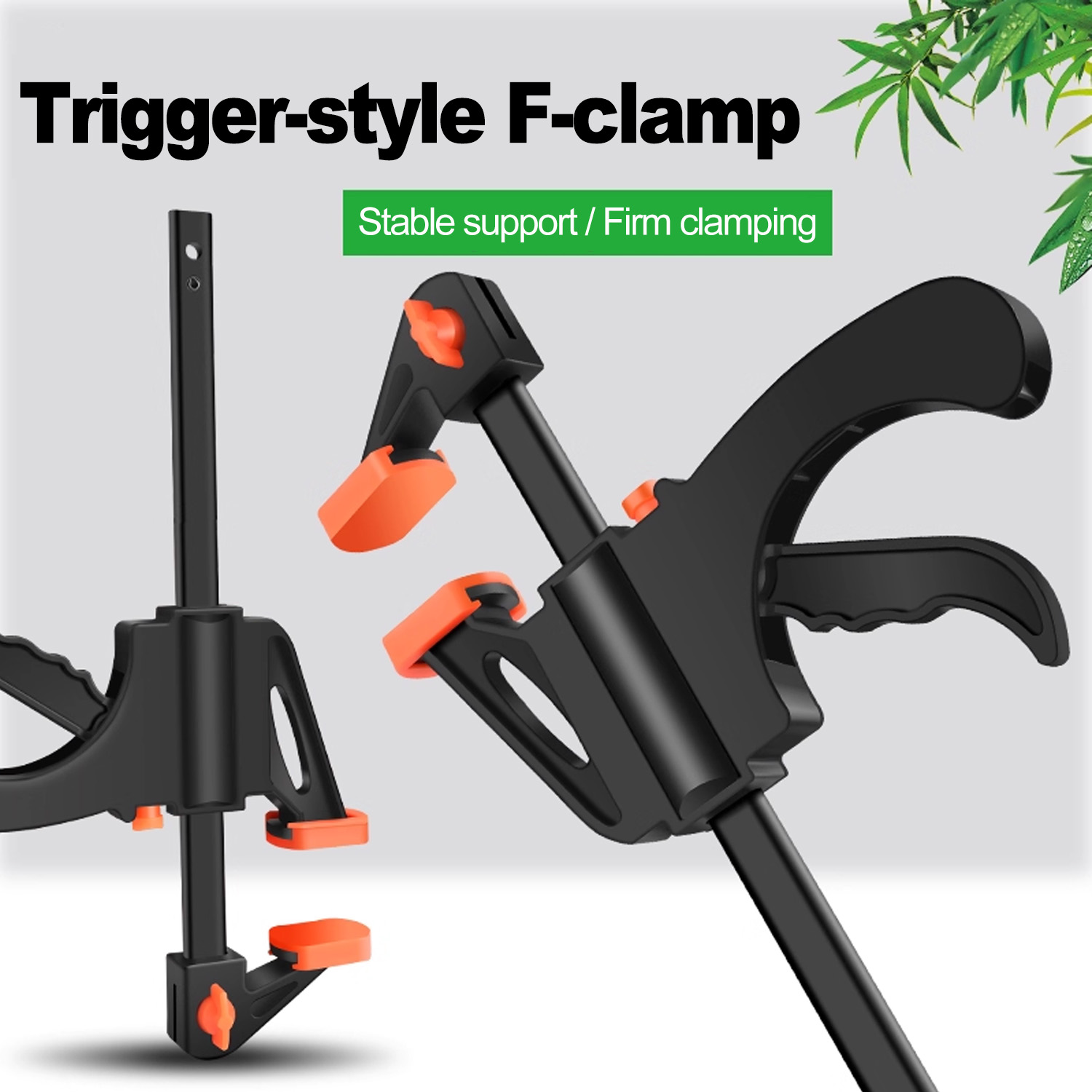 Clamp Set F Style - 4/6/8/10 Zoll F-Style Holzbearbeitungsklemmen Schnellfestes Nylon-Arbeitsstangen-Set
